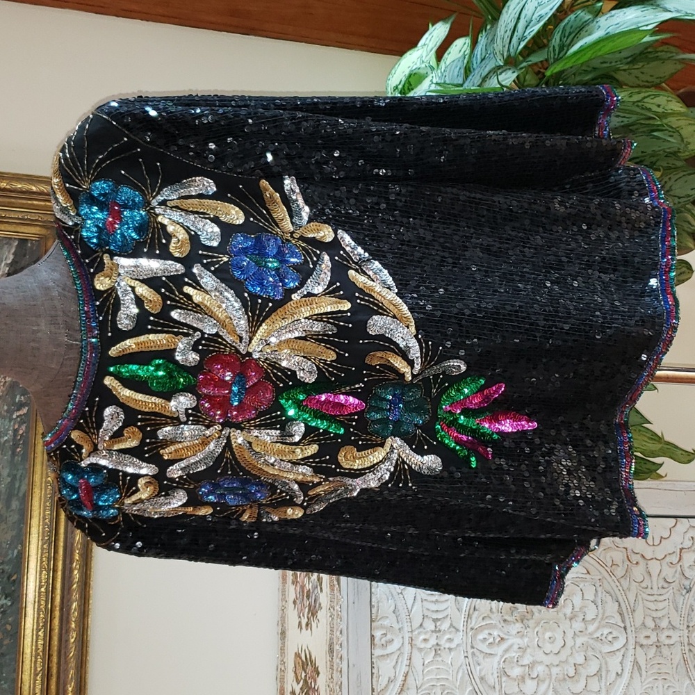 Colorful Sequin Blouse